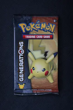 2016 Pokemon XY Generations Booster Pack Pikachu Artwork – New & Sealed - Image 1