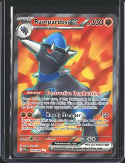 Rampardos ex 100/084 Ultra Rare Pitch Black Pokemon Holo NM/M - Image 1