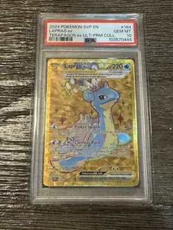 2024 Pokemon SVP EN Lapras Ex Terapagos ex ULT-PRM coll. - Image 1