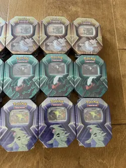 12 Pokemon Triple Whammy Tins Darkrai Tyranitar Slaking Sealed Lot - Image 3