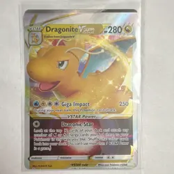 Dragonite VSTAR Pokemon GO 050/078 Holo Ultra Rare English (Cut error) - Image 1