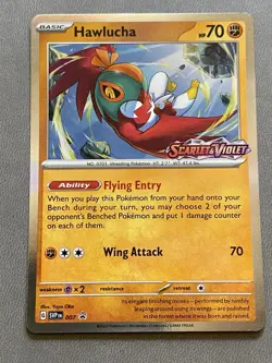 Hawlucha - SVP007 - Pokemon Scarlet & Violet Promo Ultra Rare Holo Card NM - Image 1