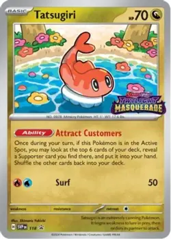 1x Tatsugiri - SVP118 - Holo - SVP Black Star Promos NM-Mint Pokemon SV Black St - Image 1