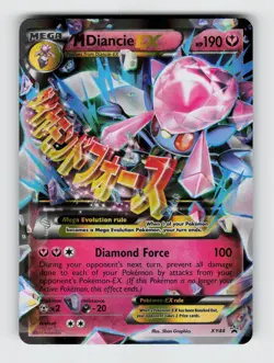 M Diancie EX XY44 Holo Promo XY Promo Pokemon Moderately Played - Image 1