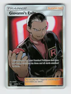 Giovanni's Exile 67/68 Holo Ultra Rare Hidden Fates Pokemon 2019 Near Mint - Image 1