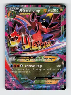 M Garchomp EX XY168 Holo Promo XY Promo Pokemon Lightly Played - Image 1
