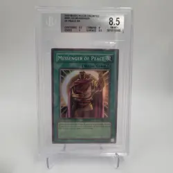 Beckett 8.5 2002 Messenger of Peace MRL-102 Super Rare Yugioh - Image 1