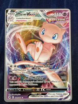 Pokemon TCG Mew VMAX Fusion Strike 114/264 Holo Ultra Rare - Image 1