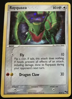 Pokemon Rayquaza Holo 3/17 2006 POP Series 1 - EX Era - Image 2