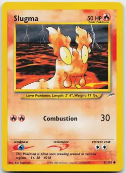 Slugma 82/105 Common Neo Destiny Unlimited Near Mint - Image 1