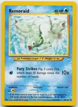 Remoraid 80/105 Common Neo Destiny Unlimited Near Mint - Image 1