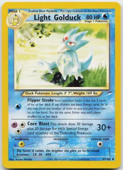 Light Golduck 47/105 Uncommon Neo Destiny Unlimited Near Mint - Image 1