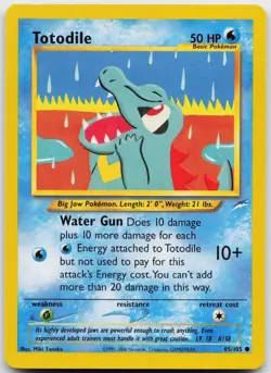 Totodile 85/105 Common Neo Destiny Unlimited Near Mint - Image 1