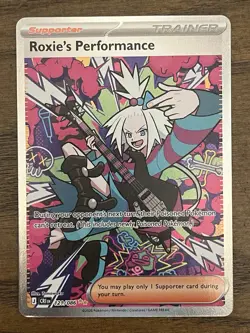 Pokemon TCG Roxie's Performance Chaos Rising 121/086 SR FA Holo EN - Image 1