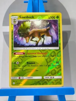 Sawsbuck 16/236 - Reverse Holo - Sun & Moon: Cosmic Eclipse - Pokemon TCG - Image 3