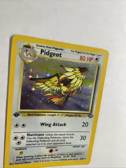 Pokemon TCG Pidgeot Jungle 8/64 Holo Unlimited Holo Rare 1st Edition - Image 4