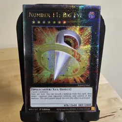 Number 11: Big Eye 1st Edition Quarter Century Secret Rare RA04-EN062 Yu-Gi-Oh! - Image 1