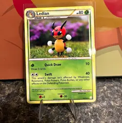 Yuka Morii The Pokemon Company Ledian 25/123 HeartGold SoulSilver Rare Eng 2010 - Image 1