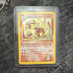 Nintendo Pokemon TCG Blaine's Arcanine 1/132 Holo Rare Gym Challenge 2000 - Image 1