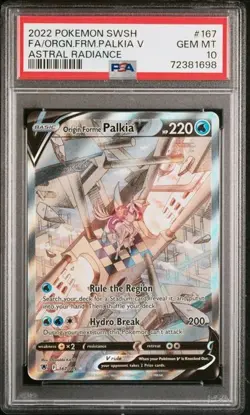 Pokemon Origin Forme Palkia V 167/189 Astral Radiance Alt Art PSA 10 - Image 1