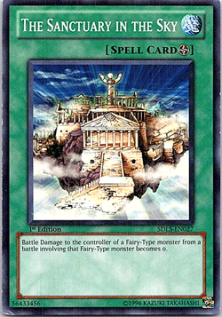 The Sanctuary In The Sky SDLS-EN027 Yu-Gi-Oh! Light Play 1st Edition - Image 1