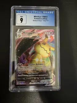 ⭐ CGC 9 MINT ⭐ MIMIKYU VMAX Full Art Pokemon Sword Shield Brilliant Stars #069 - Image 1