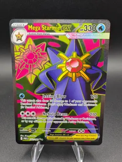Mega Starmie Ex 102/88 Ultra Rare Pokemon Perfect Order - Image 1