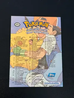 Pokemon Movie Checklist Topps - Image 2