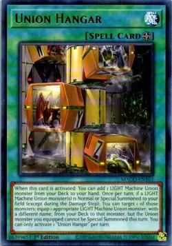 Union Hangar MAGO-EN103 Yu-Gi-Oh! Light Play 1st Edition - Image 1