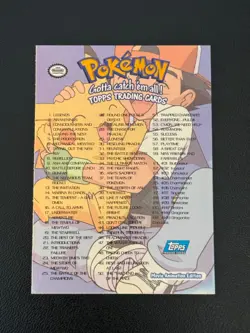 Pokemon Topps Movie Animation Edition Checklist Pokemon Topps - Image 2