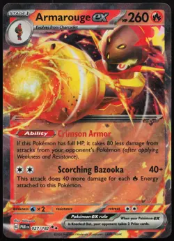 Armarouge ex 027/182 Double Rare Paradox Rift Pokemon Holo NM - Image 1