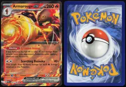 Armarouge ex 027/182 Double Rare Paradox Rift Pokemon Holo NM - Image 3
