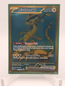Miraidon ex 243/091 SV: Paldean Fates Holo Pokemon NM ++ - Image 1