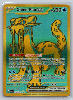 Chien-Pao ex 242/091 Sv: Paldean Fates Holo Pokemon TCG Hyper Rare - NM 003 - Image 1