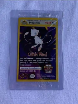 Dragonite/Electabuzz Pokemon WB Gold Stamped 1999 First Movie Black Star Promo - Image 1