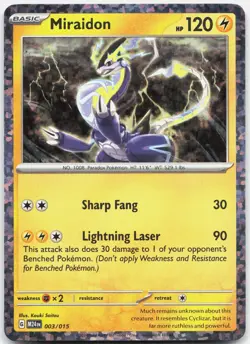 Miraidon 003/015 Holo Promo McDonald's Promos 2024 Pokemon Near Mint - Image 1