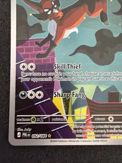 Thievul 092/084 Illustration Rare -Pitch Black- Pokemon TCG Holo Near mint - Image 5