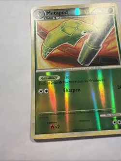 Pokemon Metapod 46/123 Heartgold & Soulsilver Reverse Holo Uncommon 2010 - Image 4