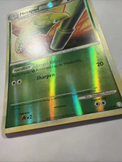 Pokemon Metapod 46/123 Heartgold & Soulsilver Reverse Holo Uncommon 2010 - Image 5