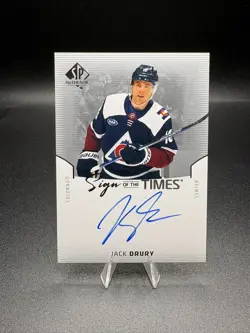 25/26 SP Authentic Sign Of The Times Auto Jack Drury Avalanche - Image 1