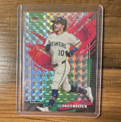Topps Finest 2026 Major League Performance Sal Frelick Brewers #294 MLB - Rare - Image 1