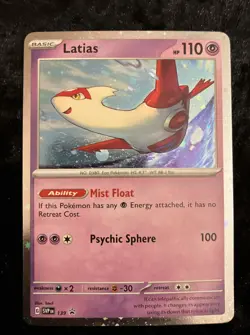Latias - 139 (Cosmo Holo) Scarlet & Violet Promo Card Holo Pokemon Black Star ⭐ - Image 3