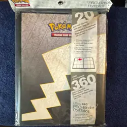 Ultra PRO Pokemon TCG 9-Pocket 360-Card Ringless Side-Loading Binder Gray - Image 1