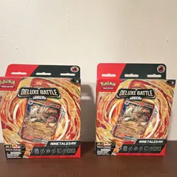 2 Pokemon Deluxe Battle Deck Ninetales ex 60 Cards English Sealed Deck - Image 1