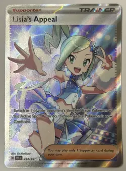 Lisias Appeal 234/191 Ultra Rare Full Art Trainer Pokemon Card Near Mint NM - Image 1