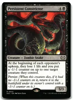 Persistent Constrictor 22 Magic_the_gathering Commander: House of Horror - Image 1