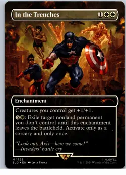In the Trenches Marvel Secret Lair 1729 NM Magic the Gathering MTG Commander - Image 1