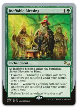 Ineffable Blessing (A) #113 (LP) Unstable UST Magic MTG - Image 1