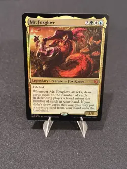 Mr. Foxglove - 6 - NM Foil - Commander: Bloomburrow - MTG - Image 2