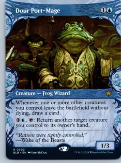 Dour Port-Mage (Showcase) Bloomburrow NM R - Image 1